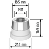 Керамический держатель сопла D21,4 (M11) для Raytools  арт.120515092A - st-e.info - Тюмень