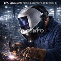 Маска сварщика Sparx с устройством подачи воздуха - st-e.info - Тюмень