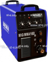 Сварочный полуавтомат инверторный одноблочный Brima MIG/MMA-160 - st-e.info - Тюмень