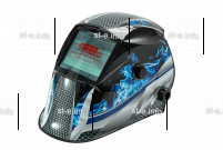 Маска сварщика хамелеон «Огненный метал» (YXE-718G PRO) - st-e.info - Тюмень