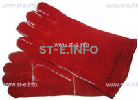 Перчатки-краги сварщика TETU 104 KEVLAR RED - st-e.info - Тюмень