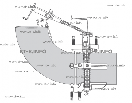 Центратор цепной однорядный Василёк СС-2TC для диаметров 100-530 синий для нержавеющей стали - st-e.info - Тюмень